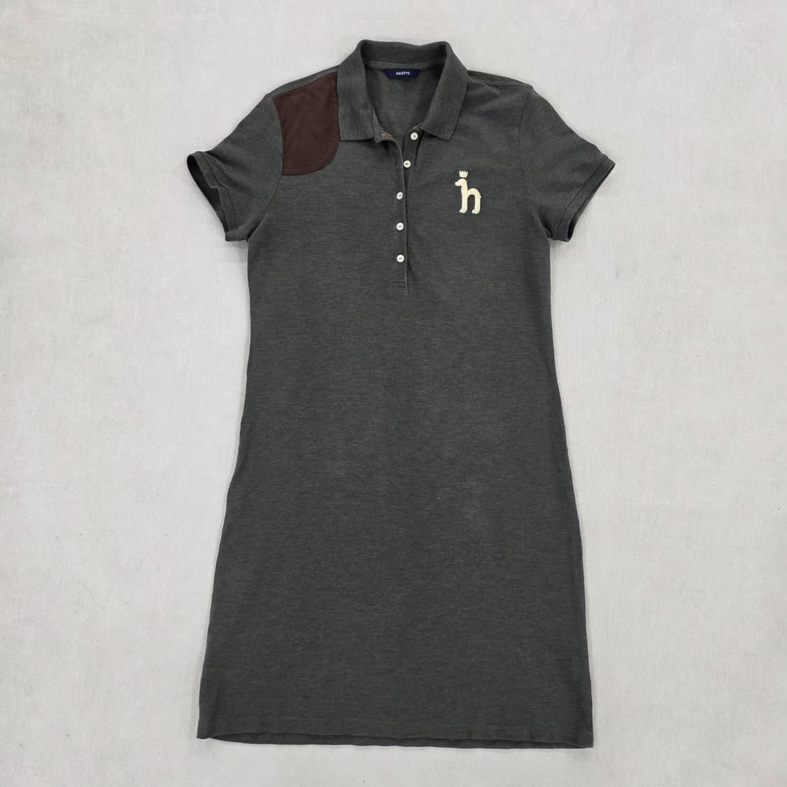 실측 헤지스 반팔 카라 원피스 0225J 상품이미지1