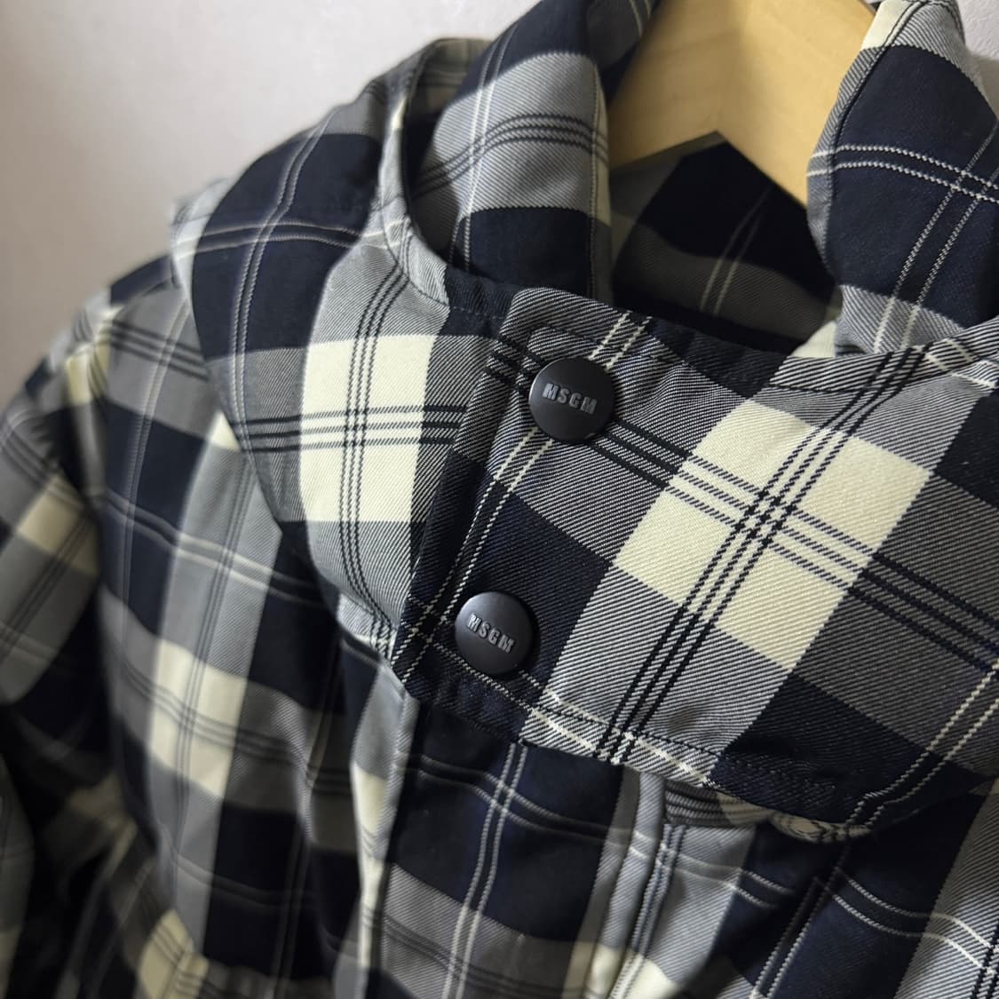 MSGM 남성 체크패턴 다운패딩점퍼 52(남성 105정도) 상품이미지8