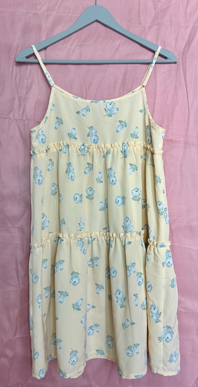 빈티지 모리걸 플로럴 캐미솔 원피스 상품이미지2