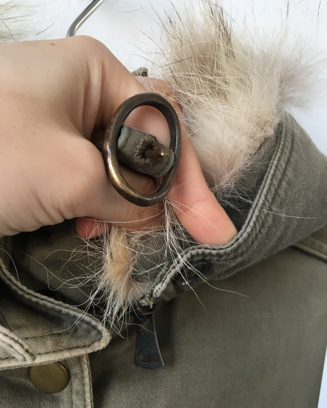 Fur hood filed jacket 상품이미지7