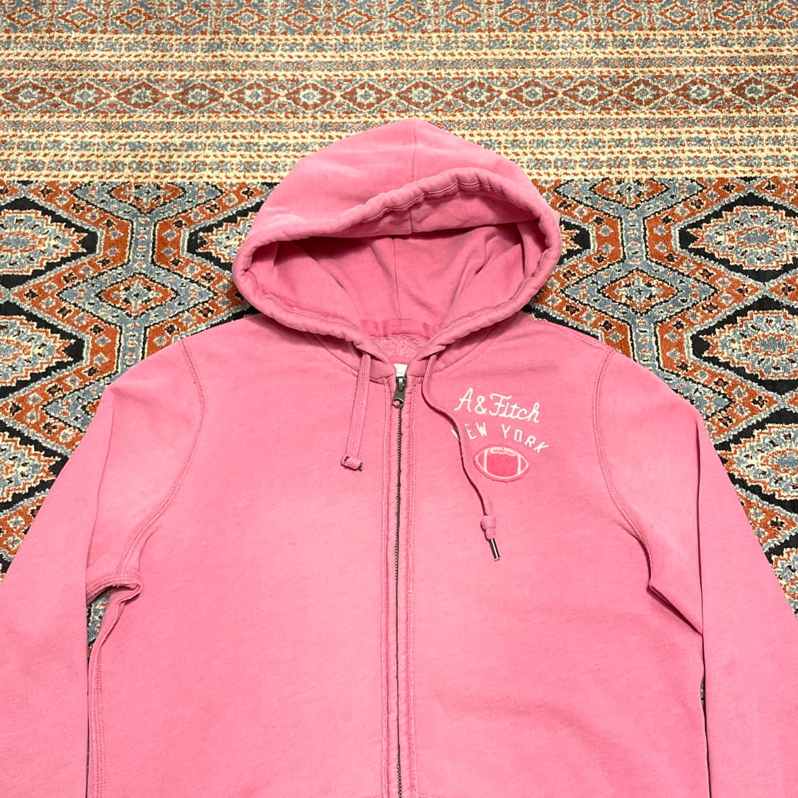 아베크롬비 핑크 기모 후드집업 여성L 상품이미지2