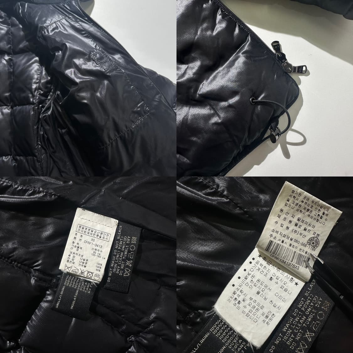 랄프로렌 블랙라벨 구스다운 셔링 숏패딩 상품이미지8