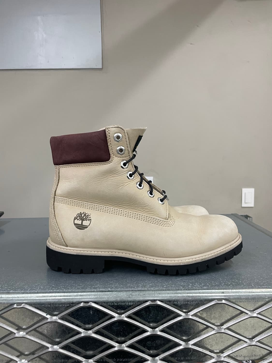 팀버랜드 6인치 프리미엄 워터프루프 부츠 라이트 베이지 US8 상품이미지4
