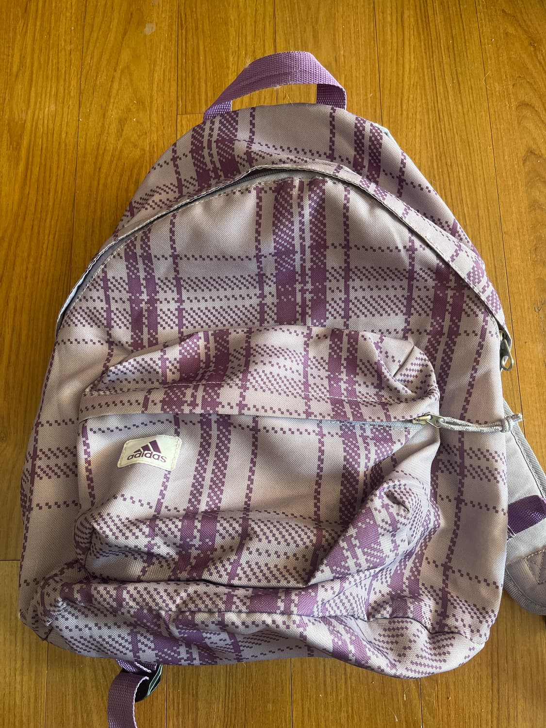 빈티지 아디다스 퍼플체크 상품이미지1