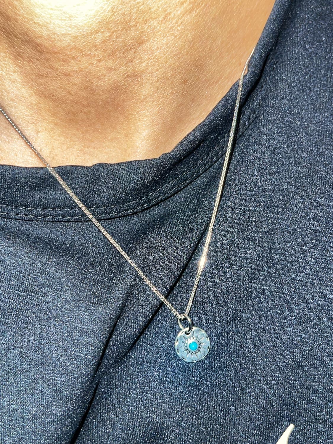 빈티지무드 터키석 썬 실버목걸이 (Silver 925 Chain) 상품이미지5