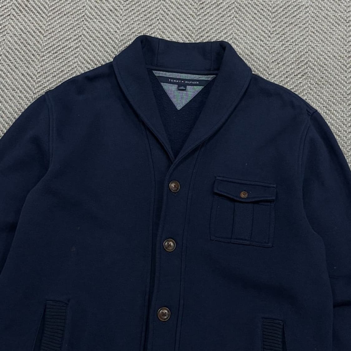 타미힐피거 숄카라 코튼 가디건 v3137 상품이미지3