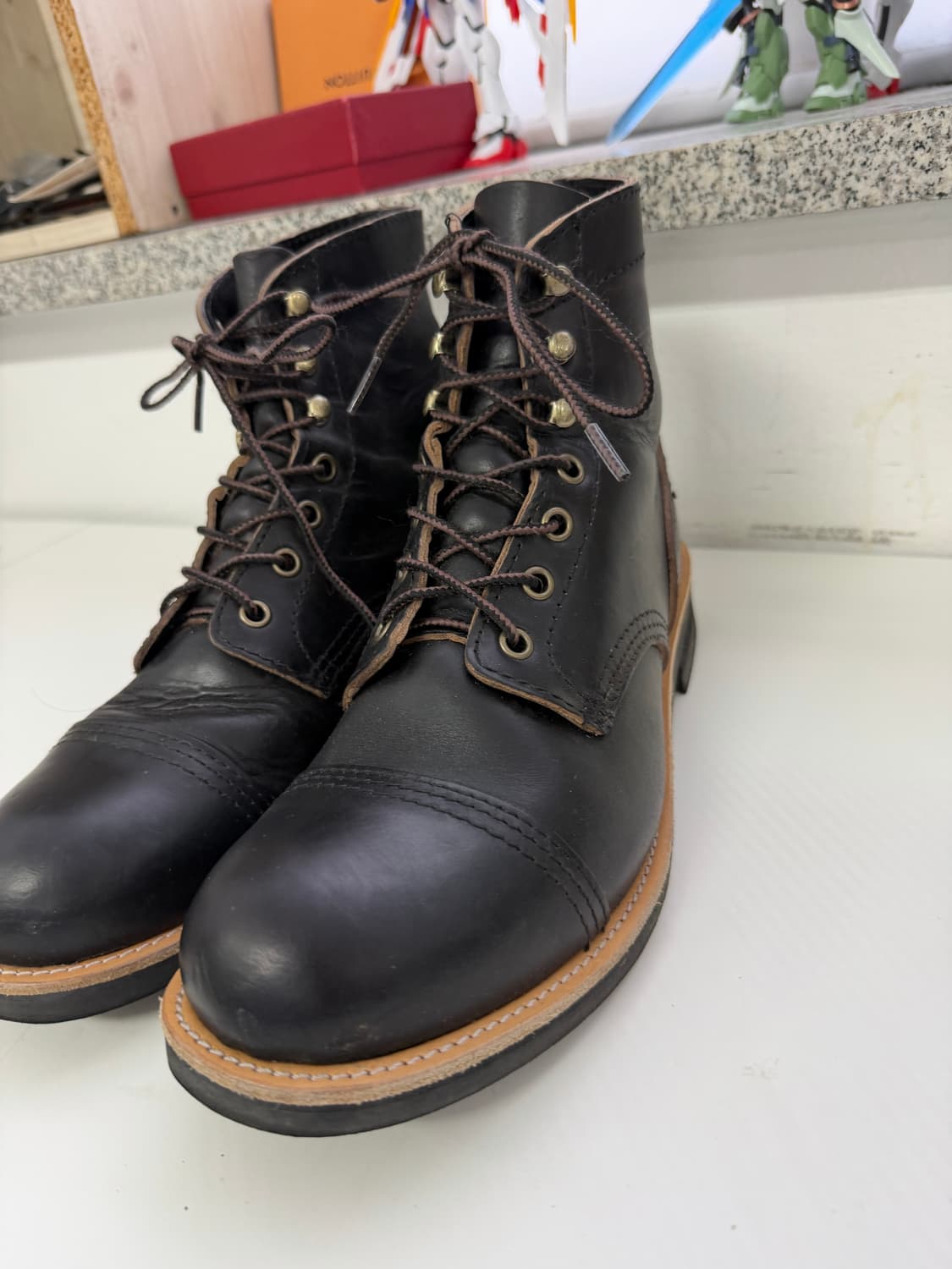 정품) 조셉트 x 헤이스트 블랙 레더 워커 부츠 270 상품이미지2