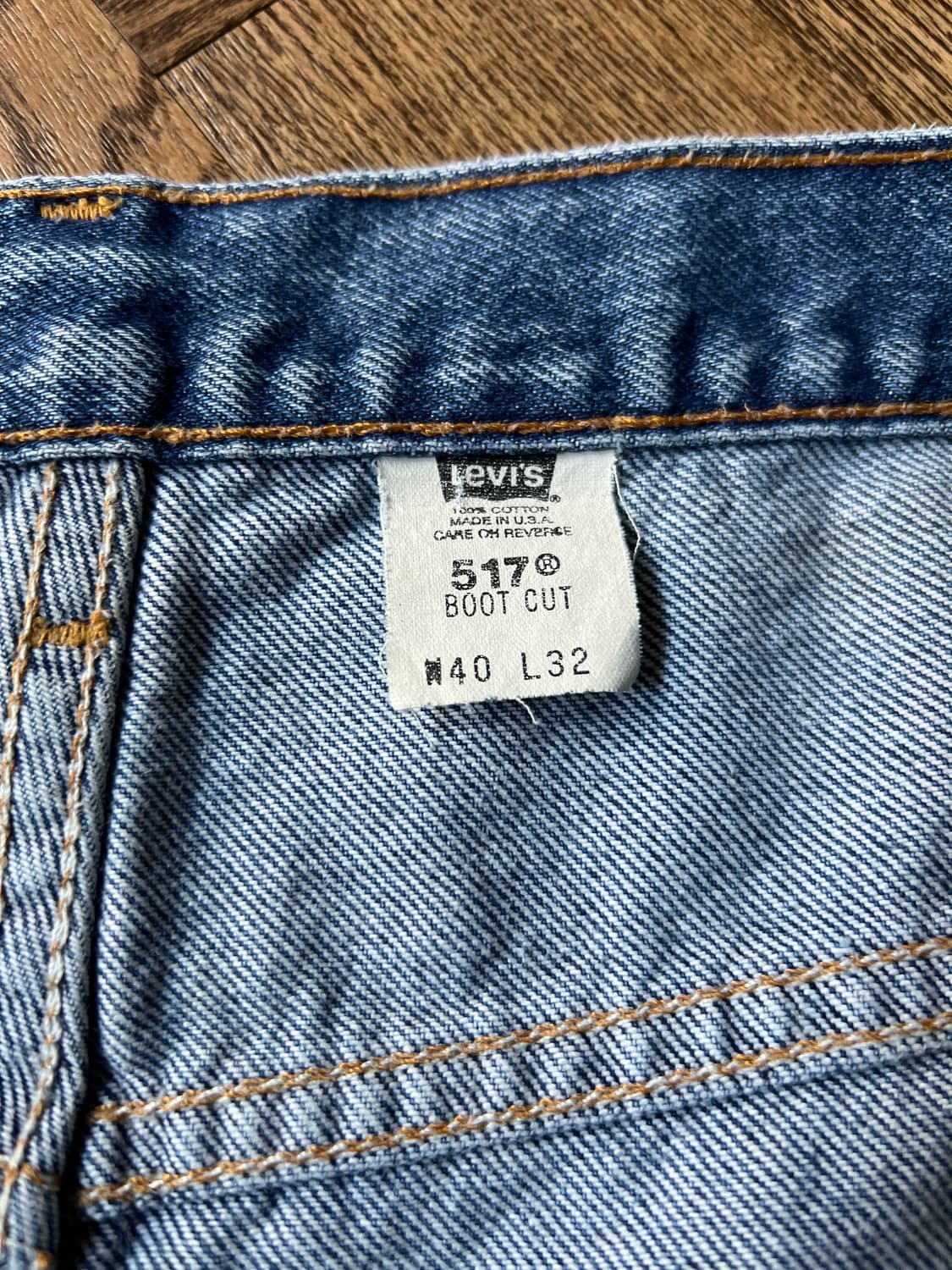 [40]00s 리바이스 517 USA Made 빈티지워싱 플레어진 F25 상품이미지5