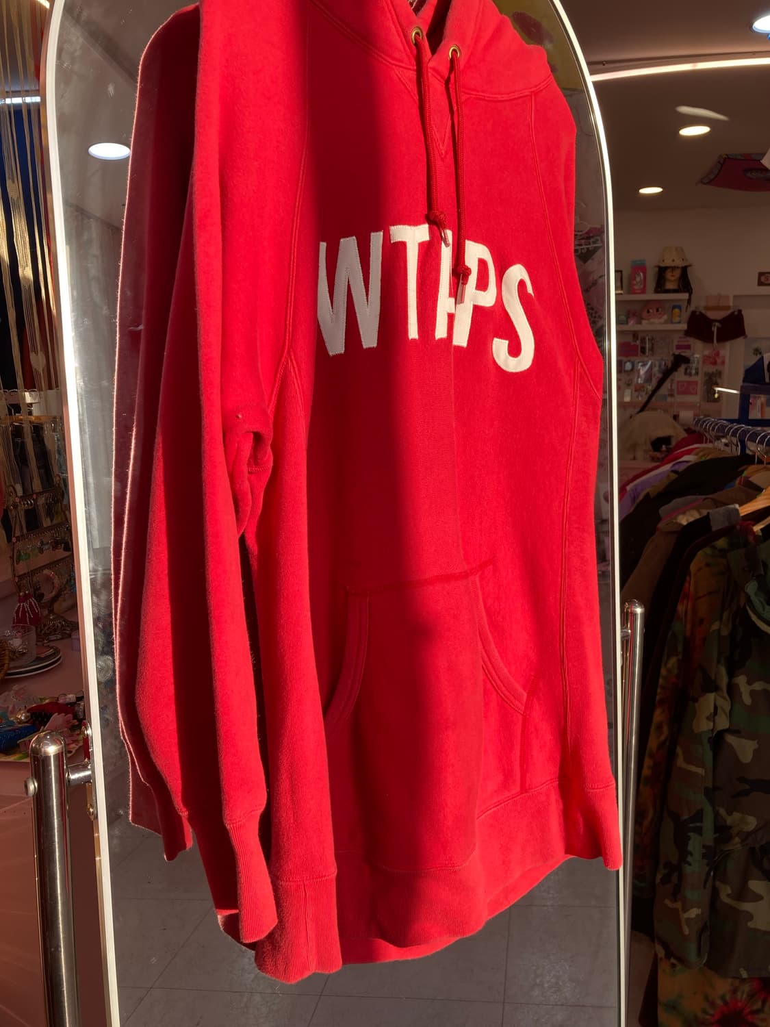 Wtaps 레드 롱 후디 상품이미지3