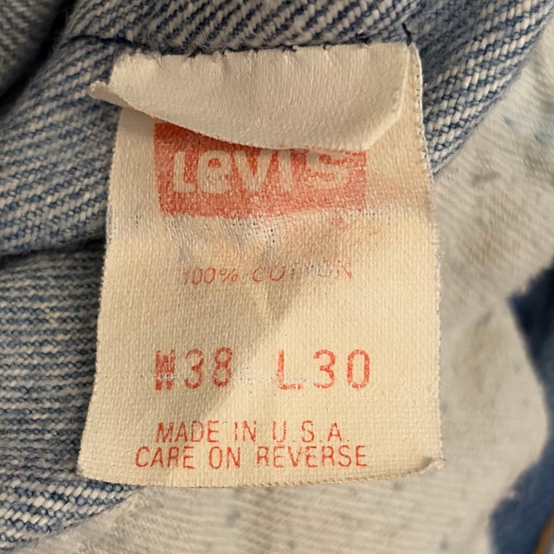 레어 90s Made in USA 빈티지 리바이스 501 청바지 데님팬츠 상품이미지5