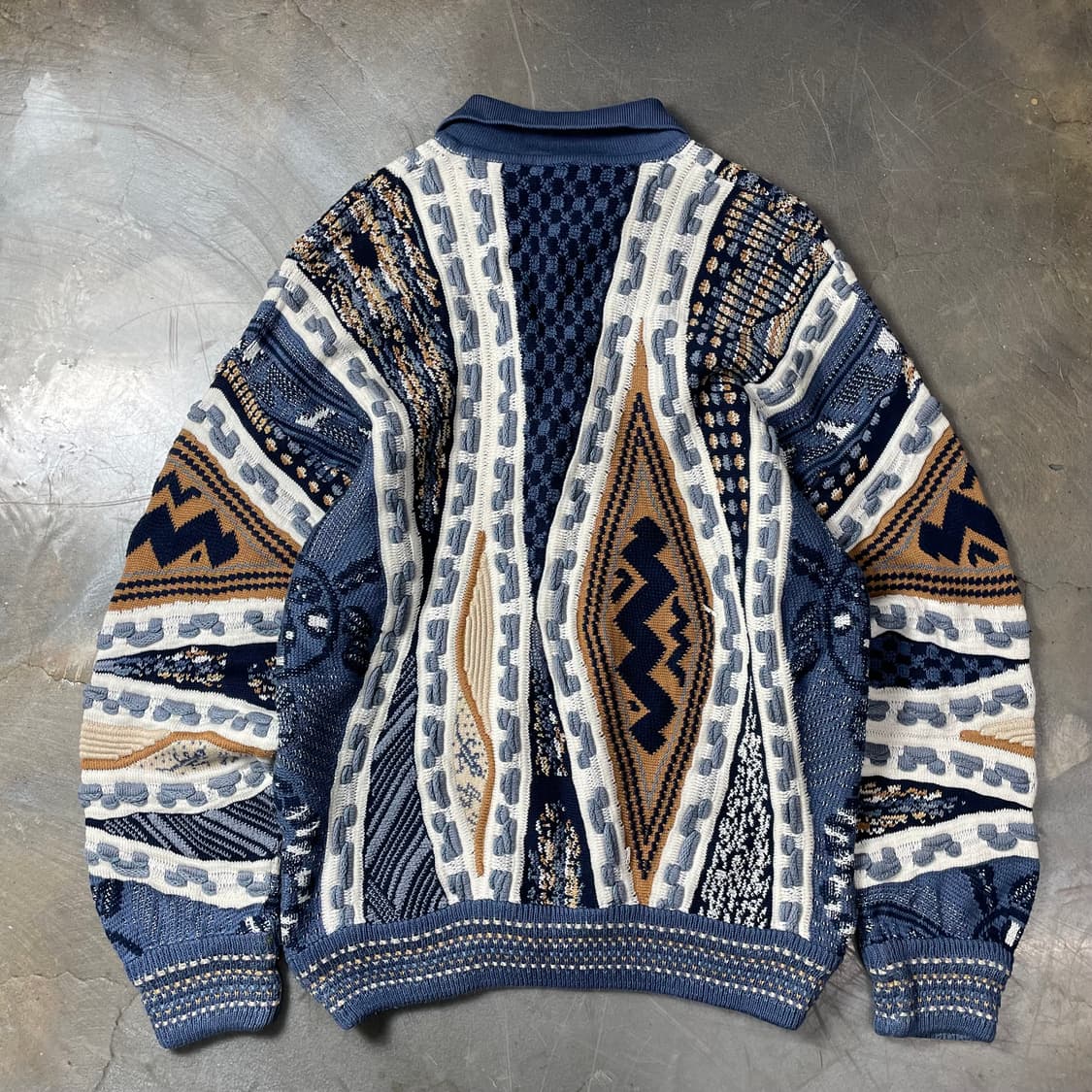 빈티지 카라넥 케이블니트 상품이미지3