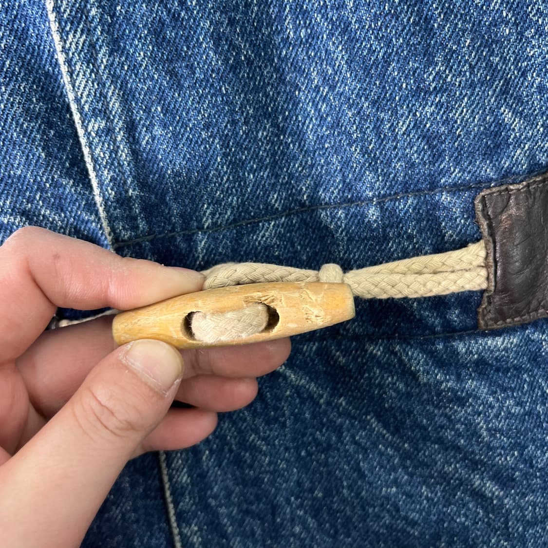 105 90s 갭 클래식 떡볶이 데님 코트 상품이미지4