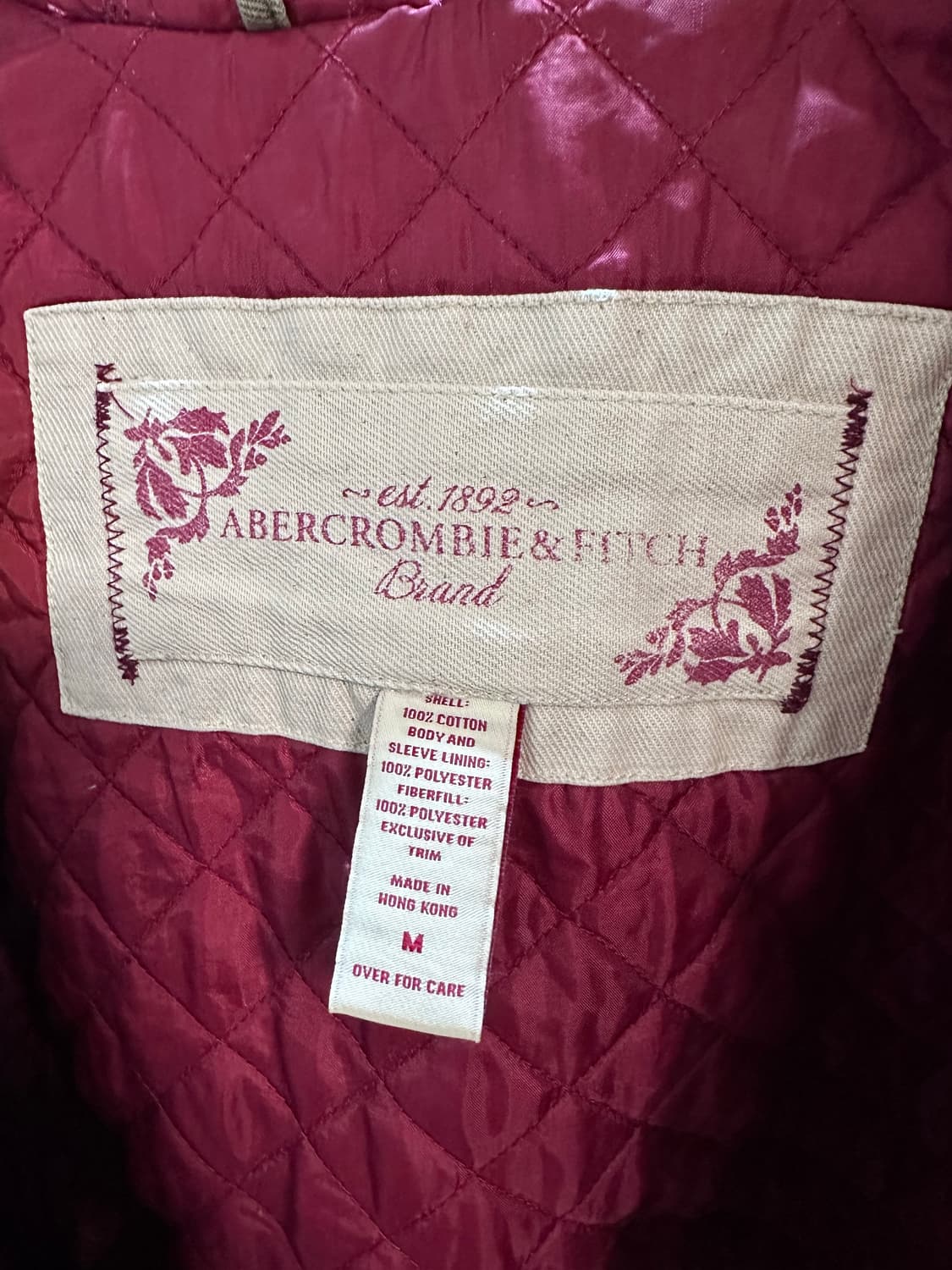 빈티지 아베크롬비 카키퀼팅 워크 자켓 상품이미지9