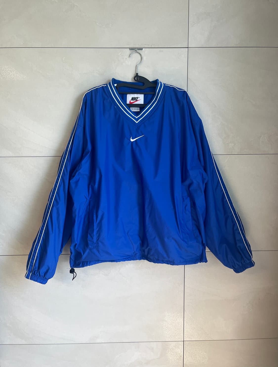 [XL] 00s 나이키 올드스쿨 스우시 바람막이 웝업 블루 상품이미지1