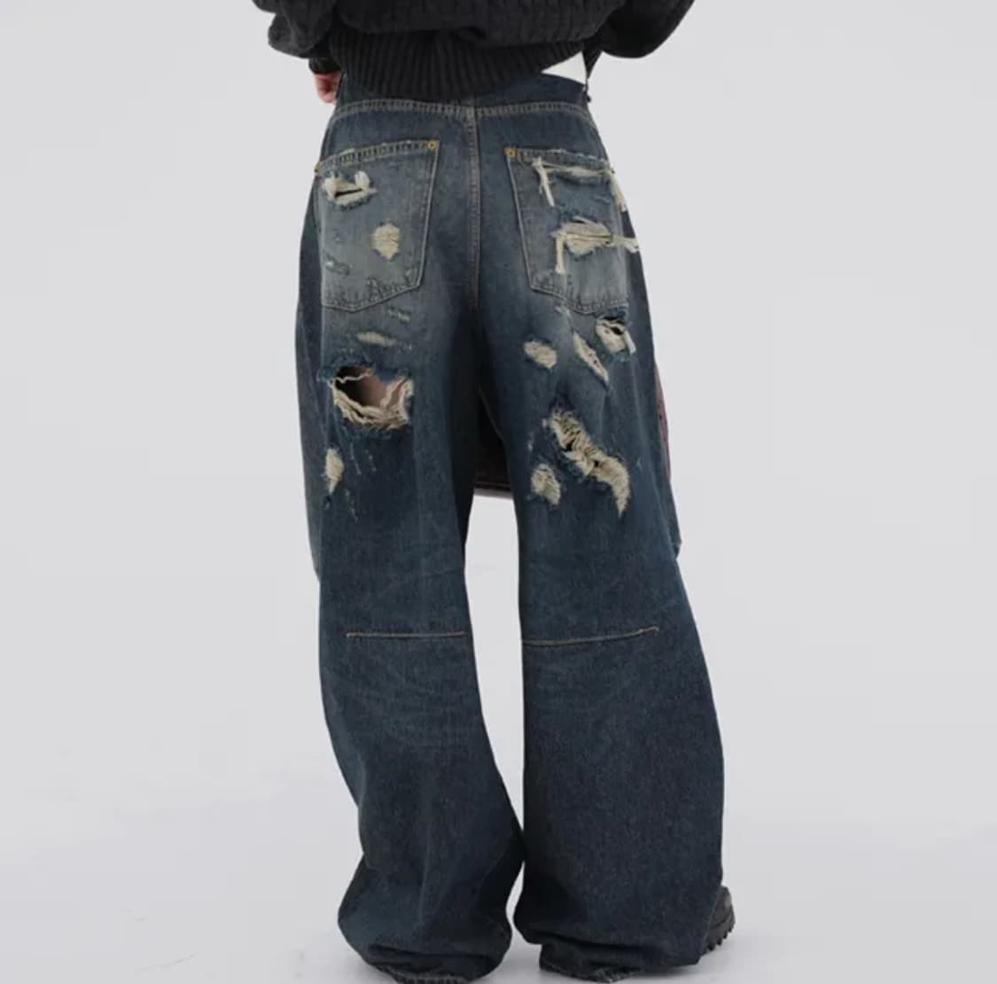 OOTJ 바토 빈티지 백 데님 팬츠 상품이미지2