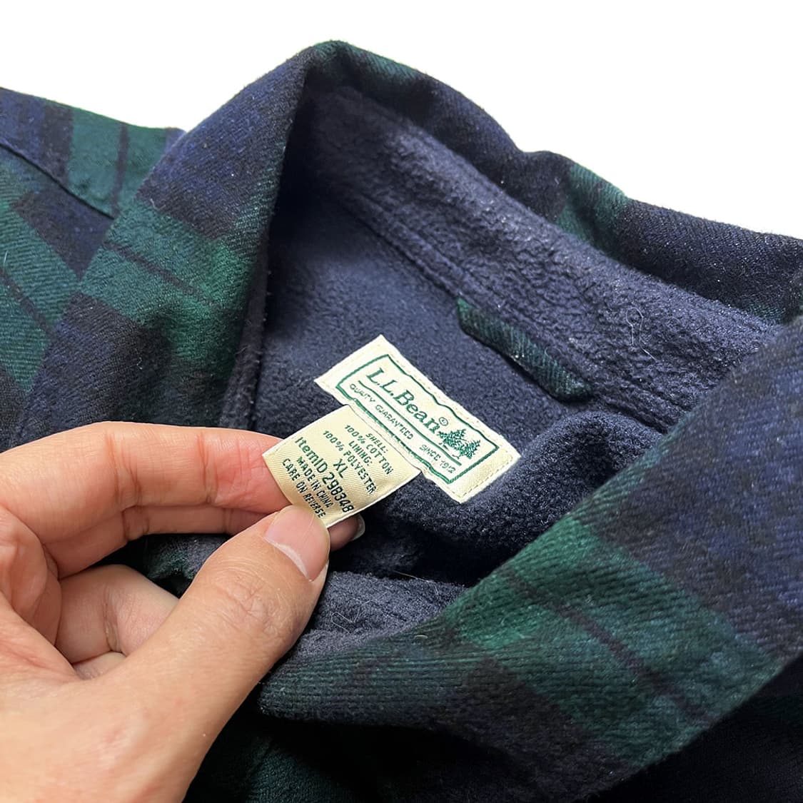 엘엘빈 타탄체크 플란넬 포켓 셔츠 상품이미지3