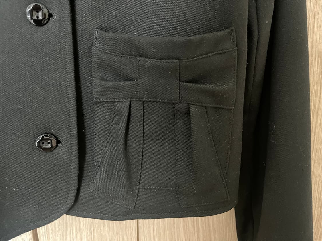 코이세이오 RIBBON JACKET BLACK 상품이미지5