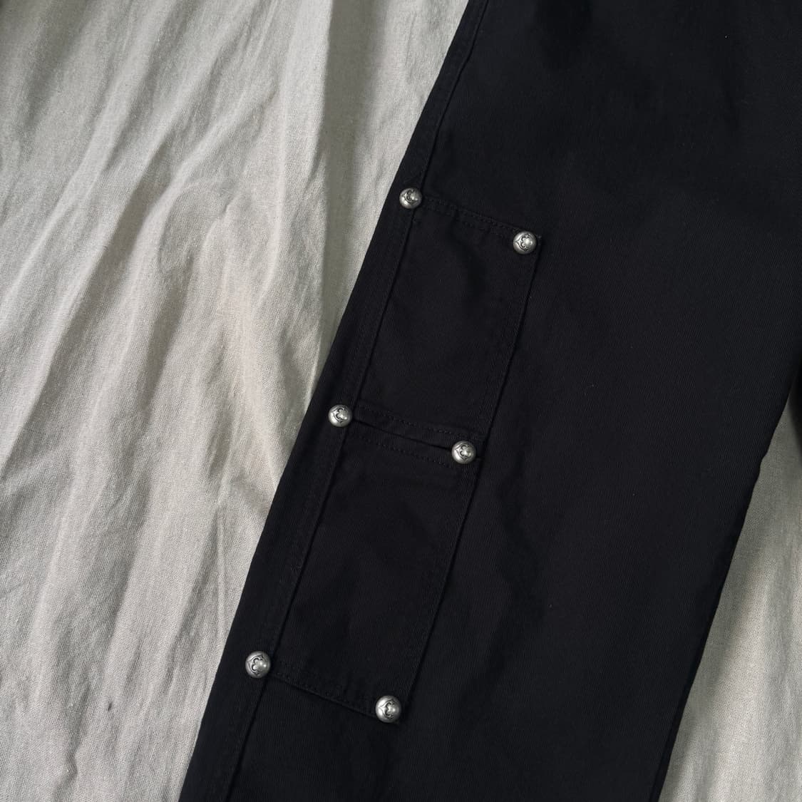 떠그클럽 리벳 카펜터 블랙 팬츠 L 상품이미지3