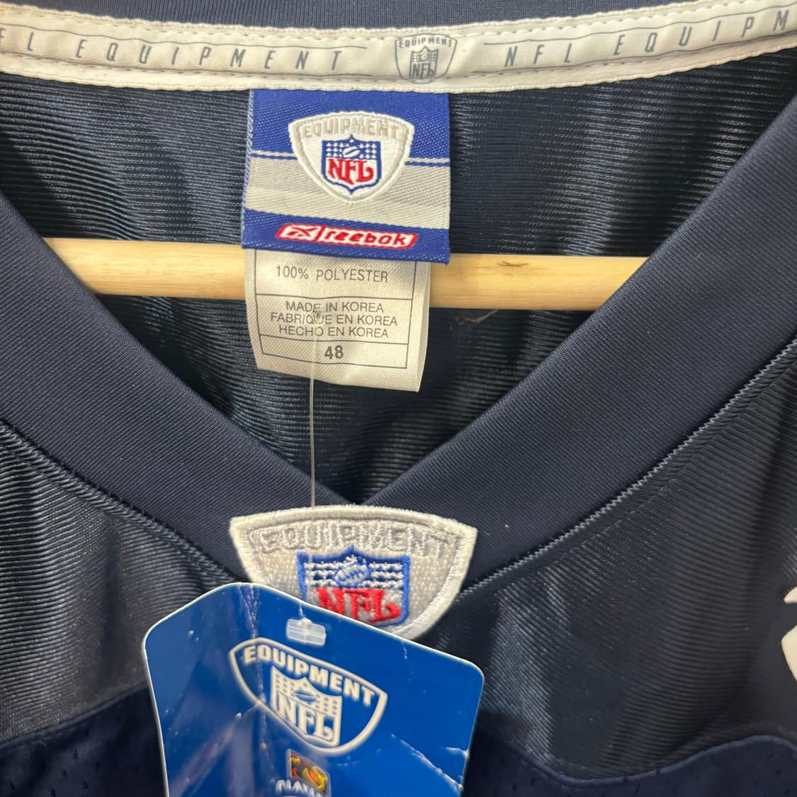 NFL X 리복 슈퍼볼 네이비 유니폼 져지 L 상품이미지8