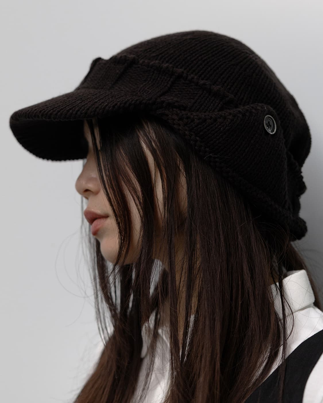 버트니 버튼 이어 머프 니트 캡 모자 블랙 상품이미지1