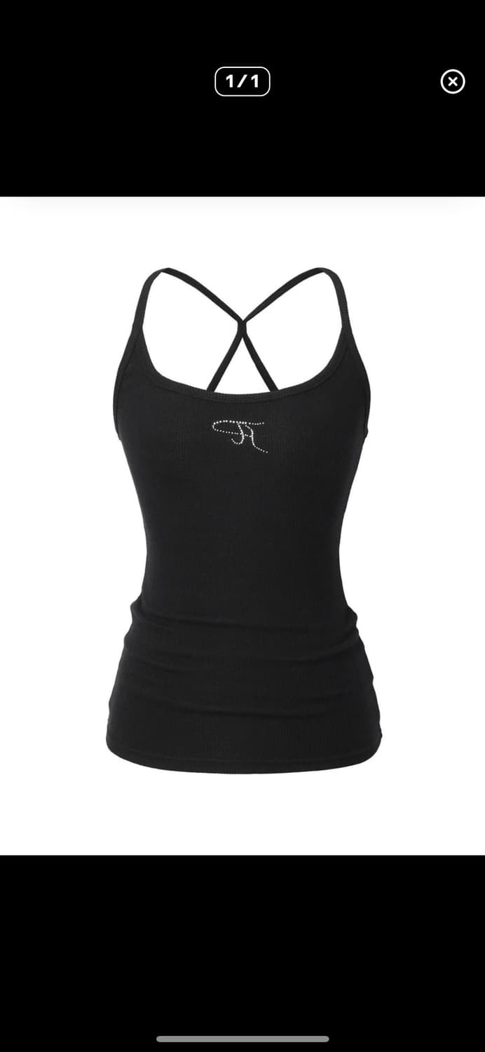 Jewel cross back tank top 상품이미지1