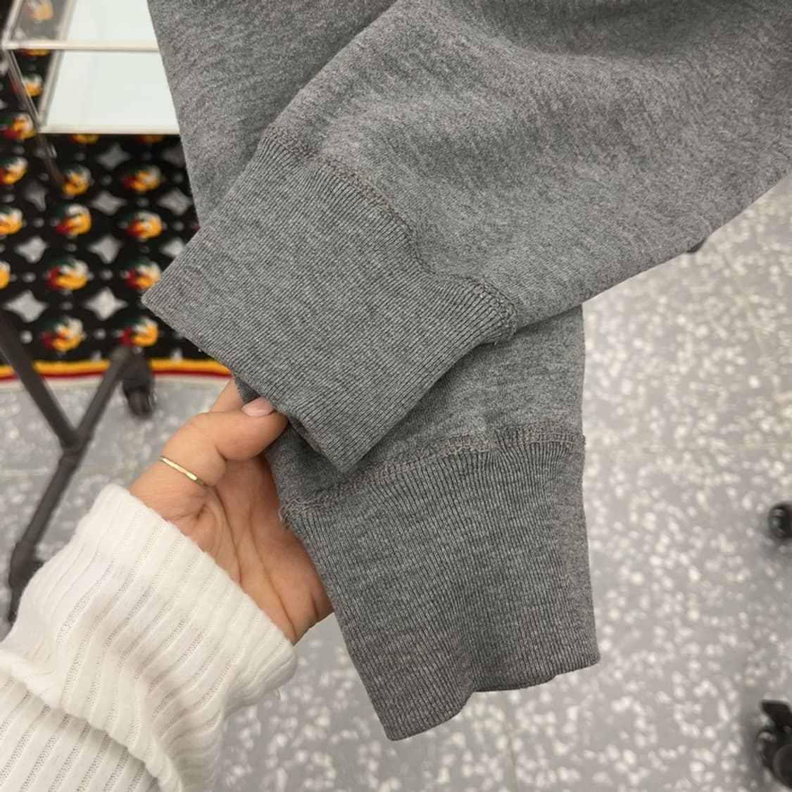 후아유 빈티지 Y2K 빅로고 약기모 후드집업 XL C07650 상품이미지7