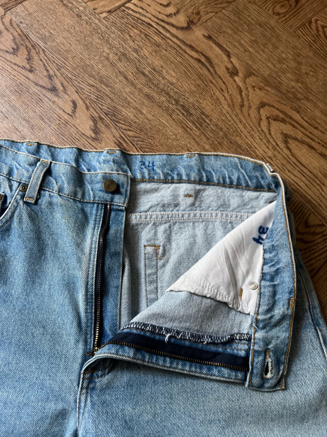 [34]칼하트 USA 빈티지 워싱 워크 데님 팬츠 상품이미지2