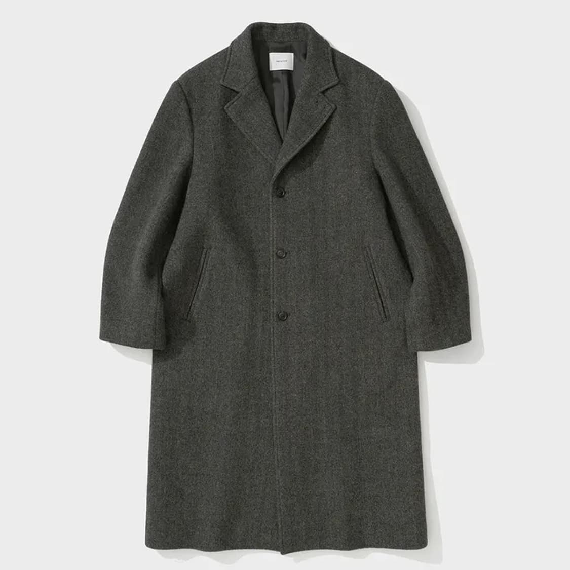 [S]셔터 25FW 싱글 체스터 코트 브라운 상품이미지2