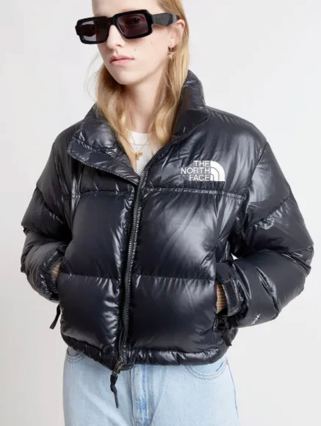 새상품 노스페이스 눕시 700 여성  숏패딩 블랙 상품이미지1