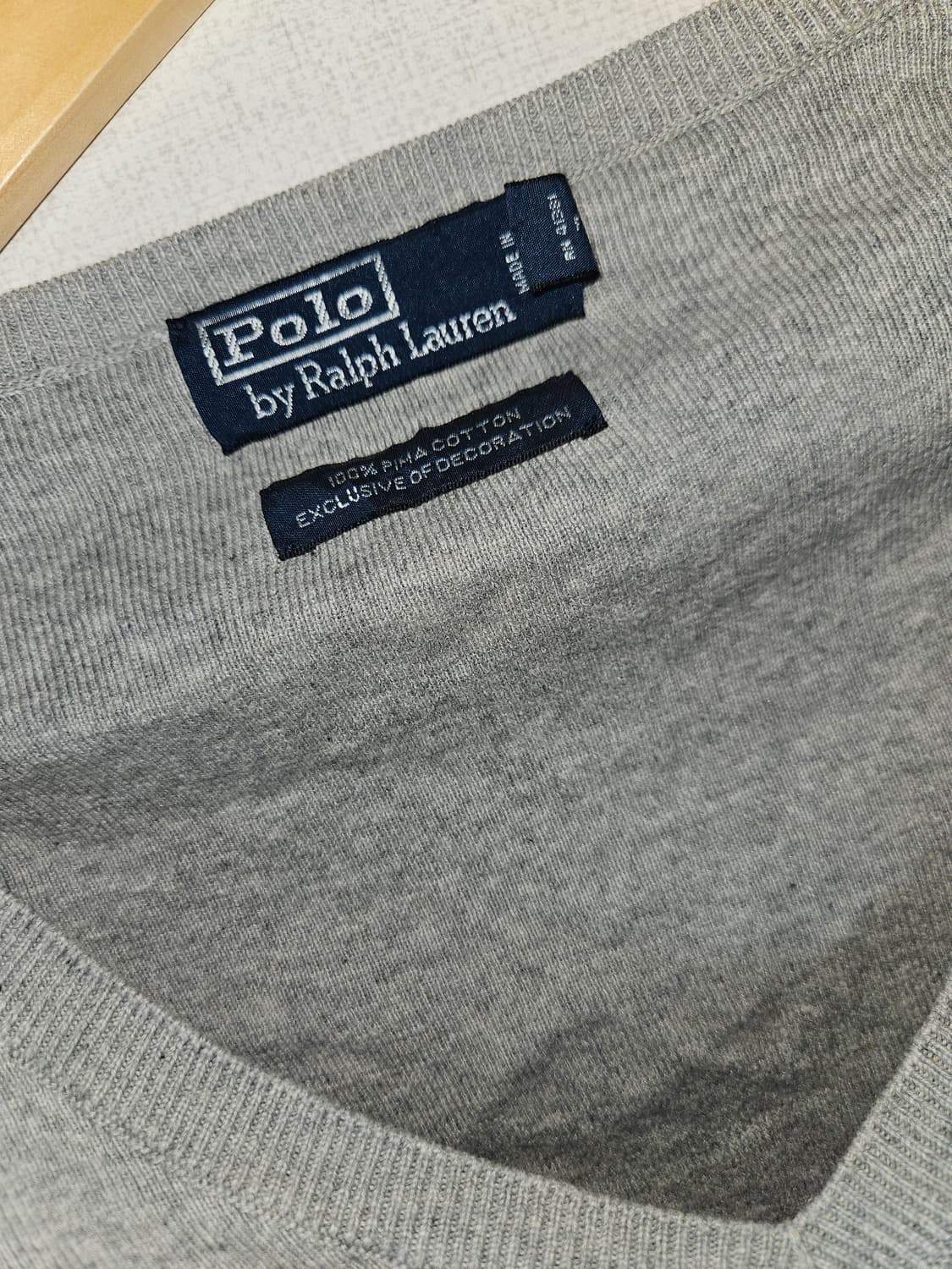 폴로 랄프로렌 피마코튼 니트 베스트 조끼 정품 XXL 상품이미지6