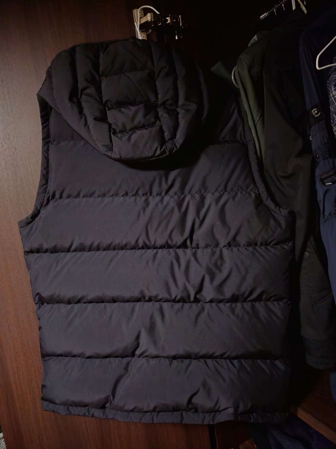 무스너클 패딩 조끼 M 블랙 상품이미지3