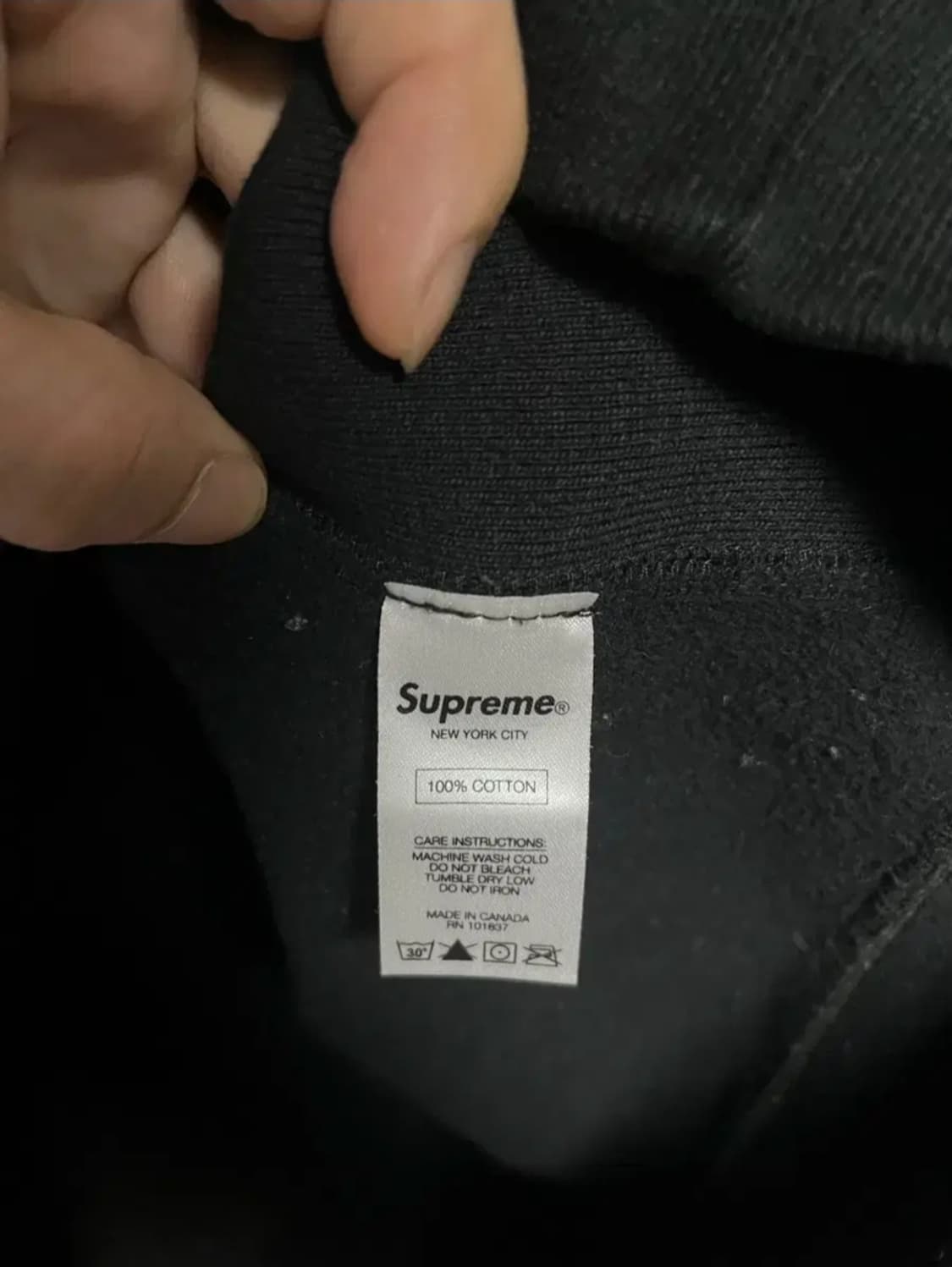 [정품] 슈프림 스모 블랙 후드티 100 상품이미지4