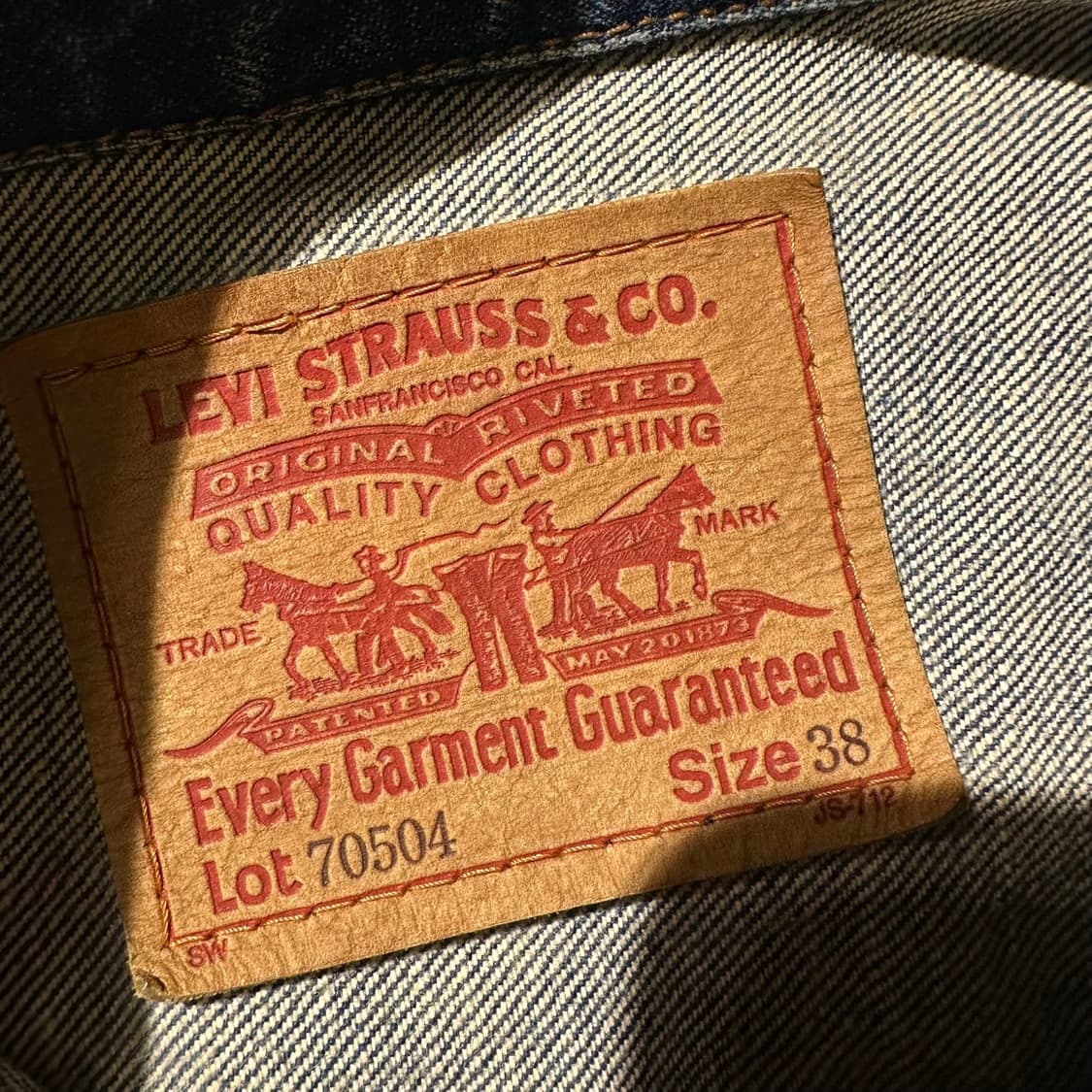 리바이스 워시드 데님 트러커 자켓 청자켓 상품이미지4