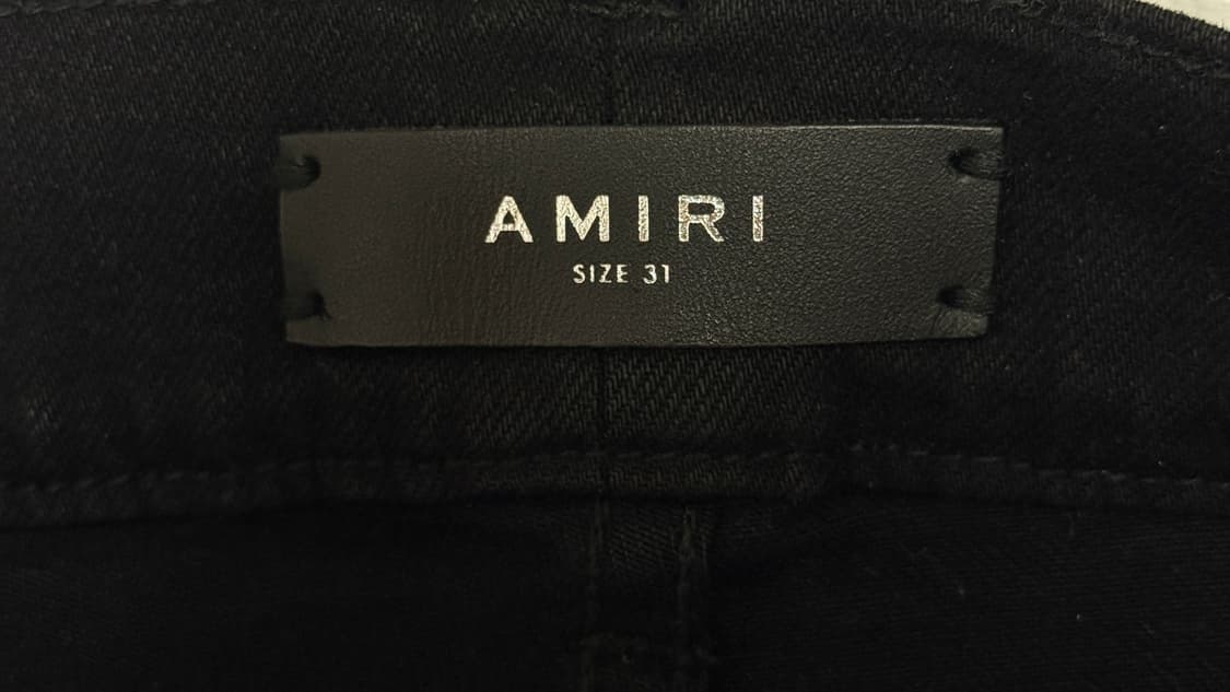 AMIRI MX1 Distressed Black Jeans 상품이미지5