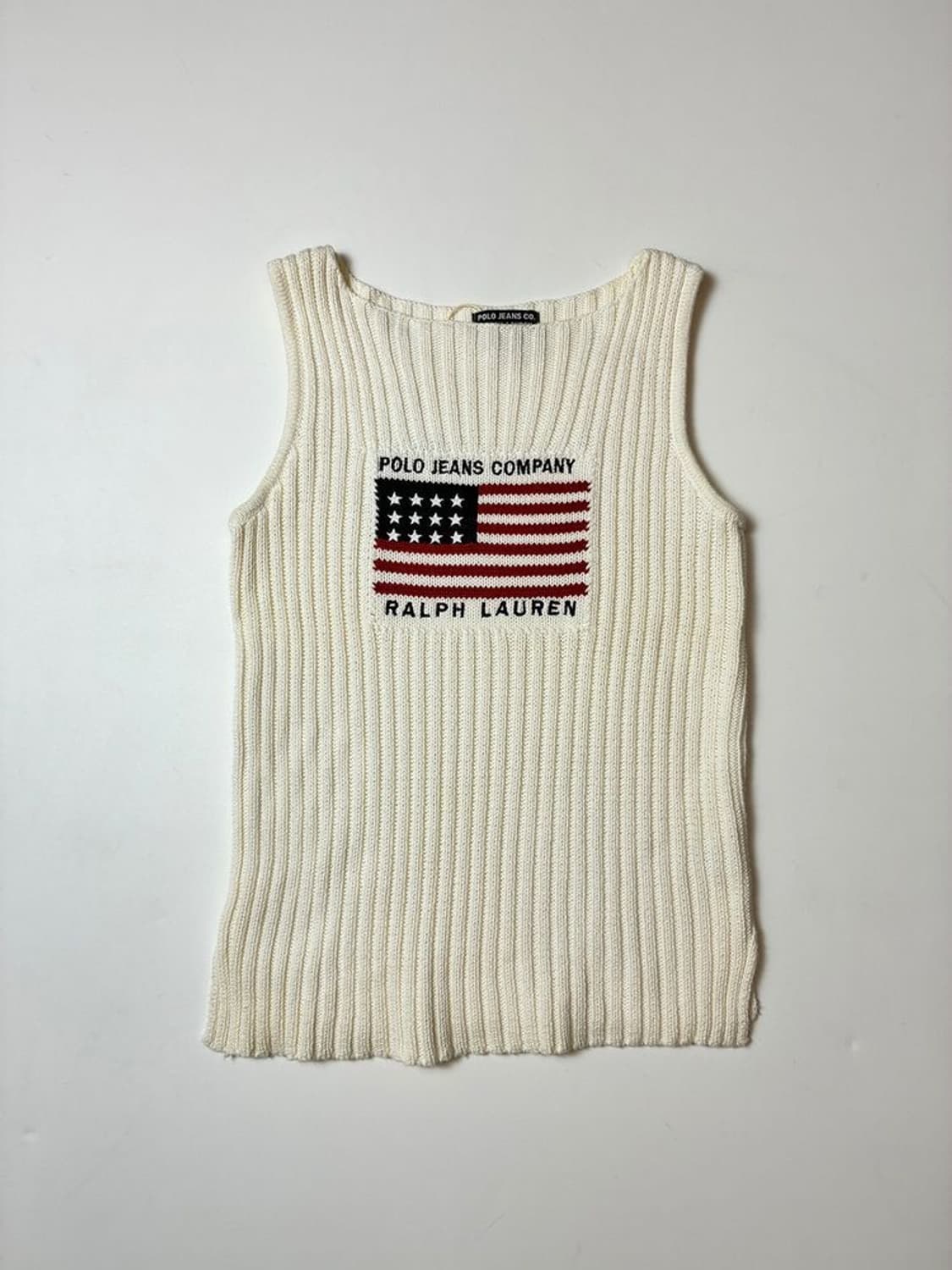 폴로진스 00's 성조기 니트 슬리브 리스 PN8355 상품이미지1