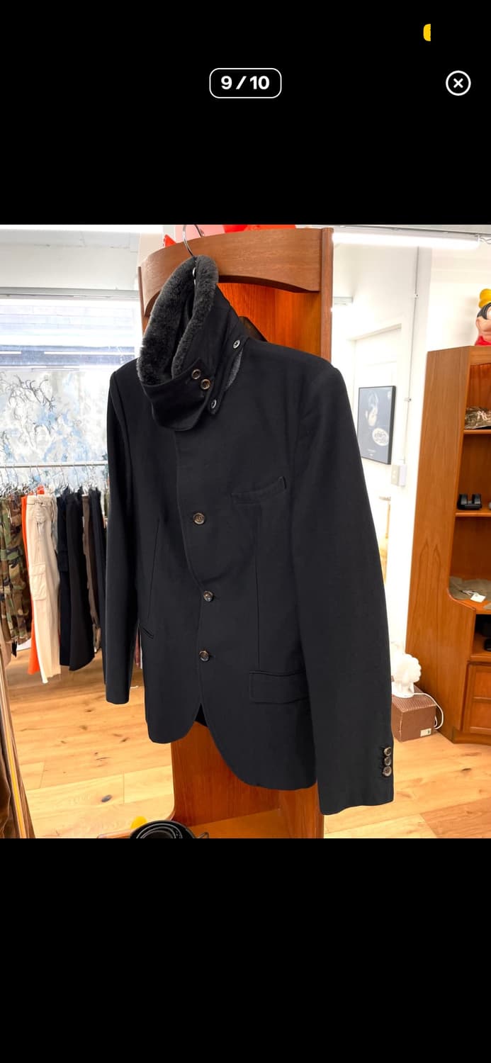 미하라 야스히로 퍼 트리밍 테일러드 자켓 상품이미지3