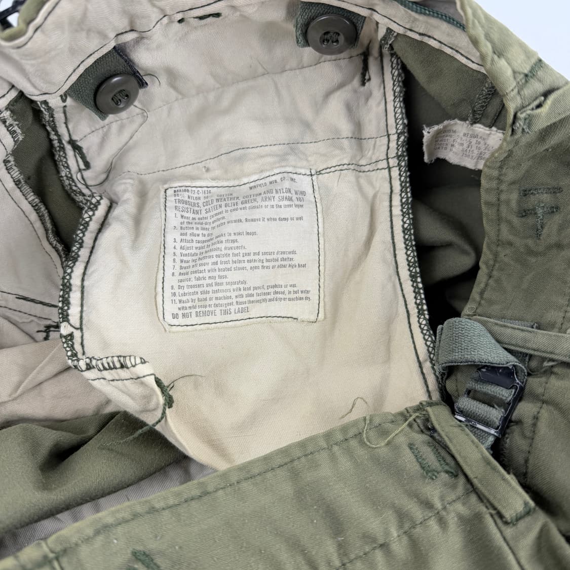 70s 미군 오리지널 m-65 트라우저 팬츠 상품이미지5