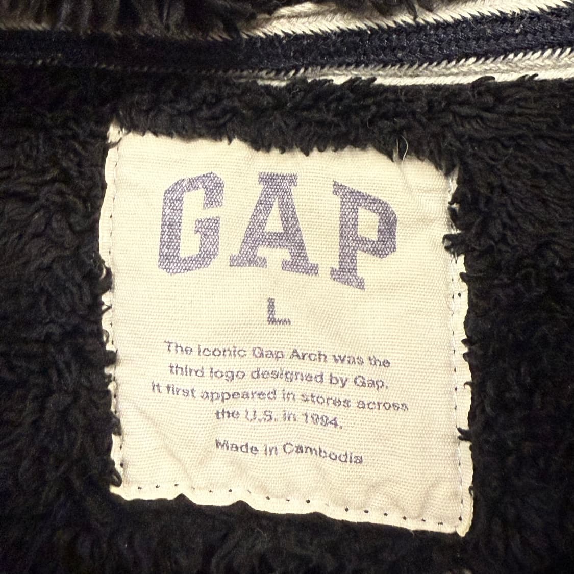 갭 올블랙 후드집업 상품이미지5