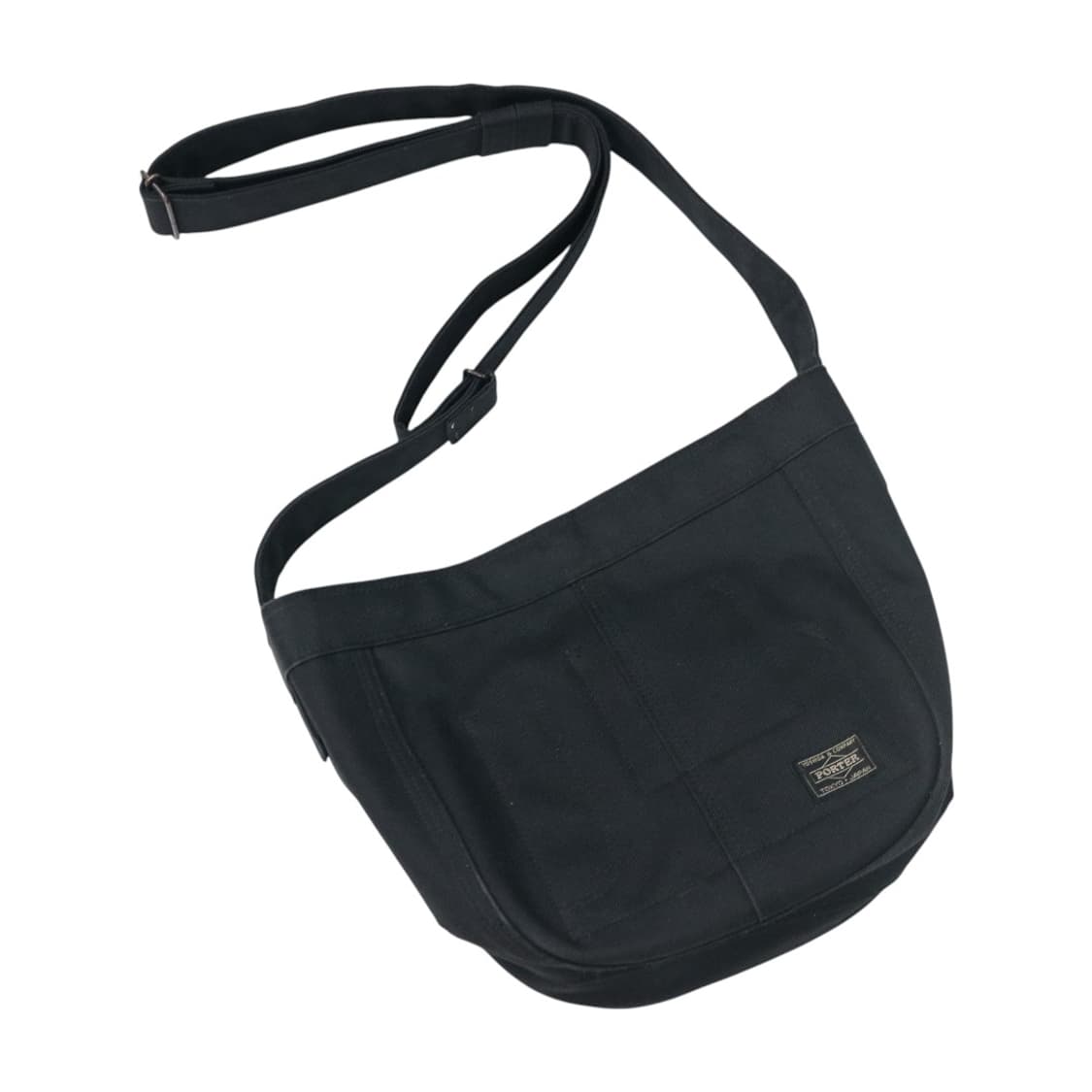 포터 캔버스 숄더 크로스백 (Black) 상품이미지1