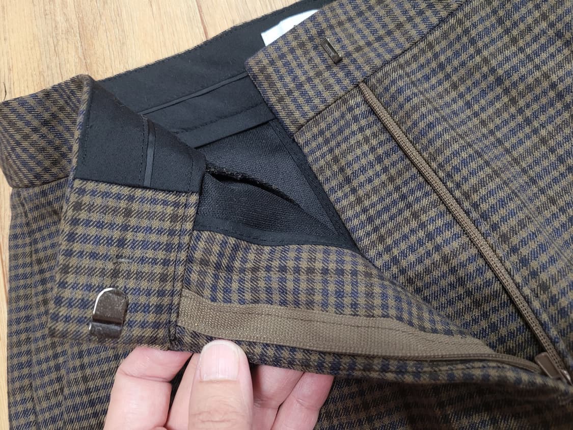 비뮤즈(B.MUSE) 베뉴엣  깅엄체크팬츠 55 새상품 상품이미지4