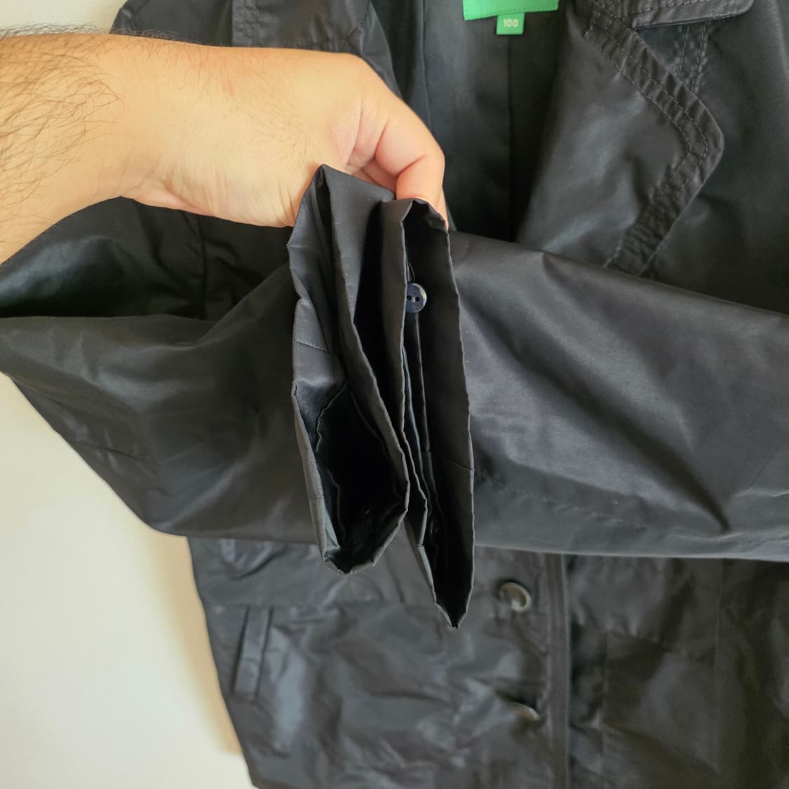 크로커다일 레이디스 블랙 간절기 코트 100 상품이미지5