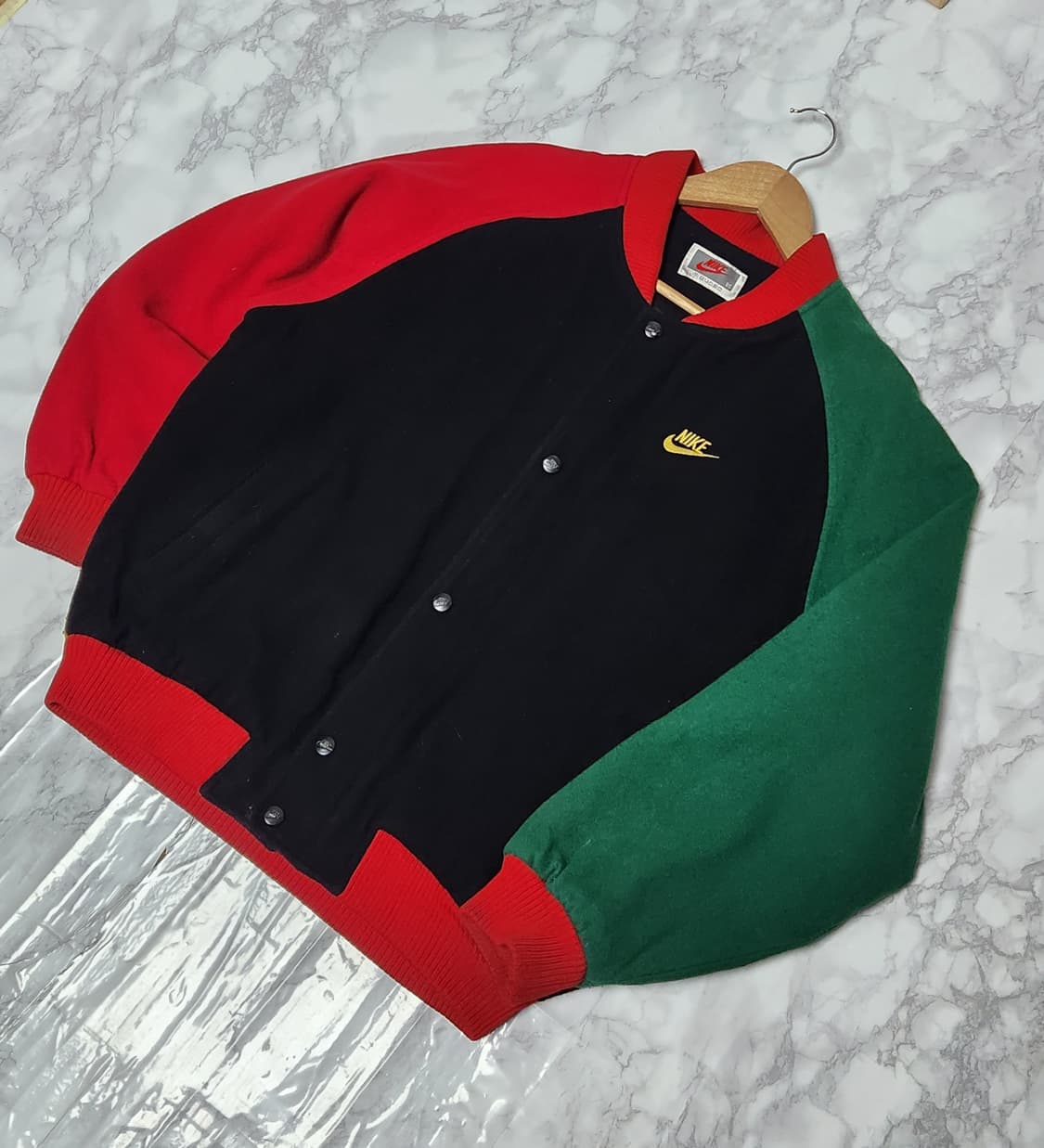나이키 빅로고 컬러블록 90s 삼나스포츠 스타디움 자켓 상품이미지3