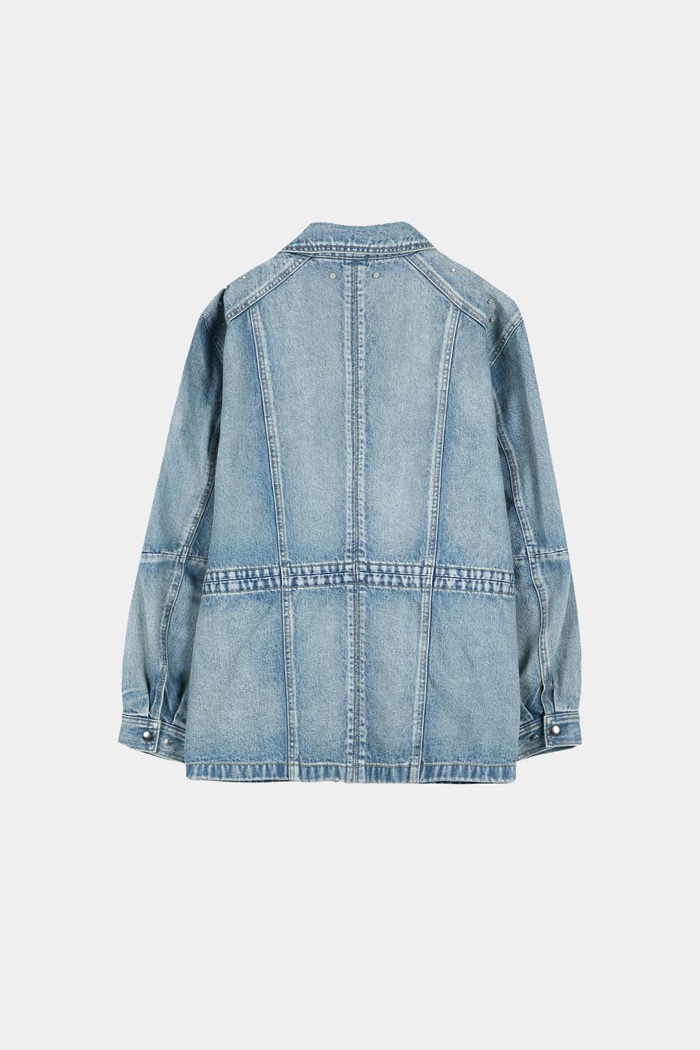 JEWELED DENIM WORK JACKET (BLUE) 상품이미지5