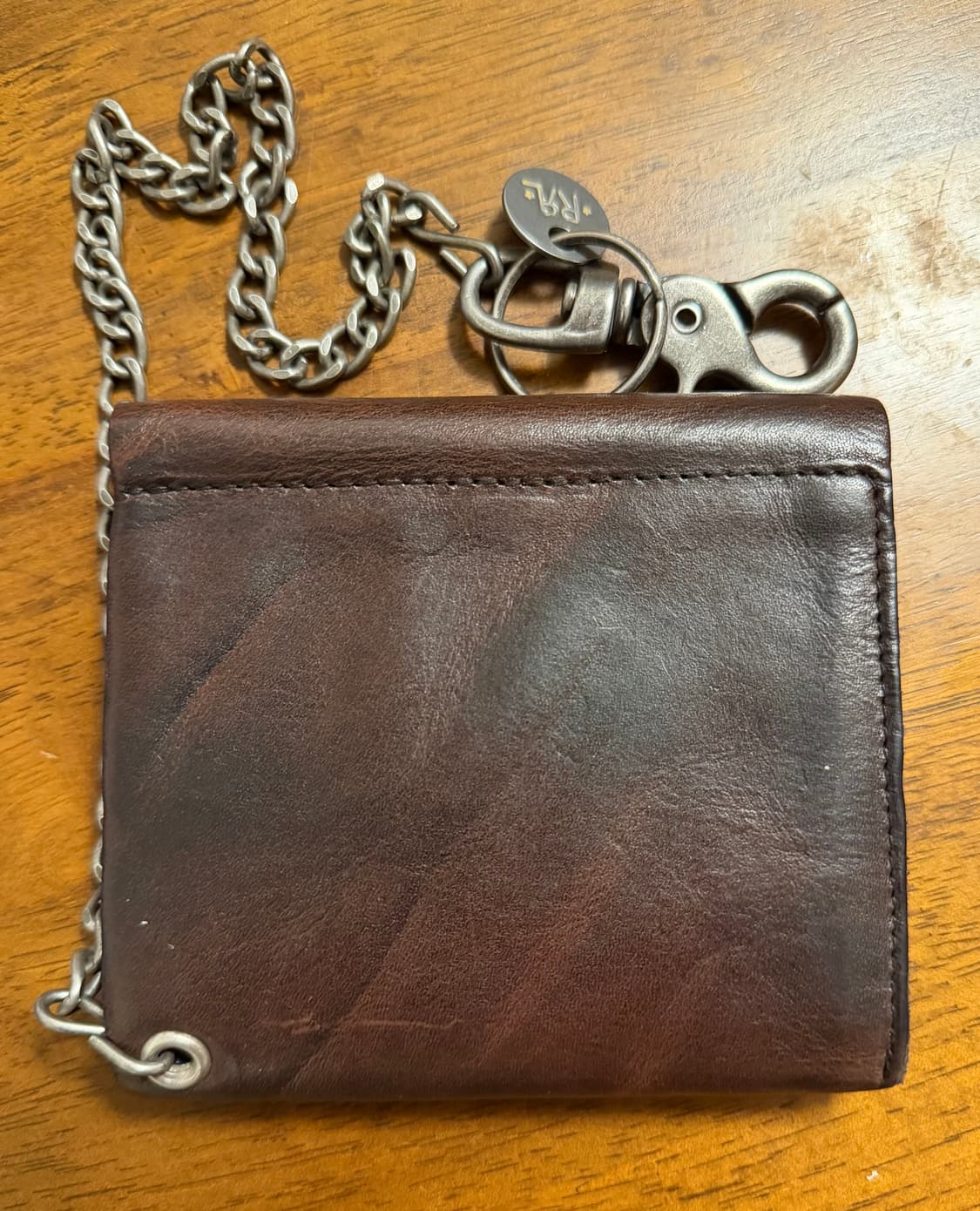 RRL 지갑 콘초 체인 레더월렛 상품이미지2