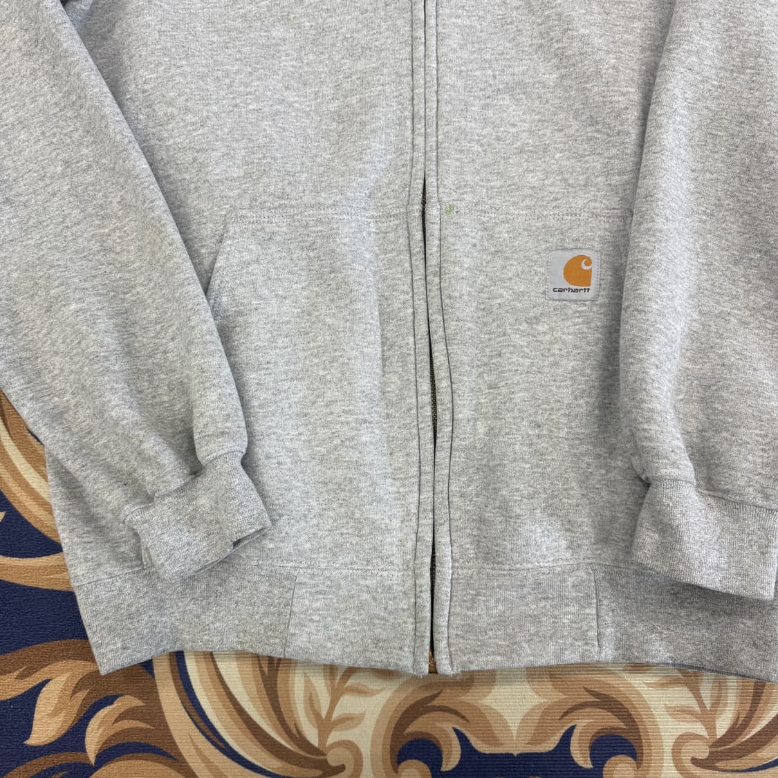 (S)칼하트 Carhartt 후드집업 티셔츠(헤더그레이) 상품이미지3