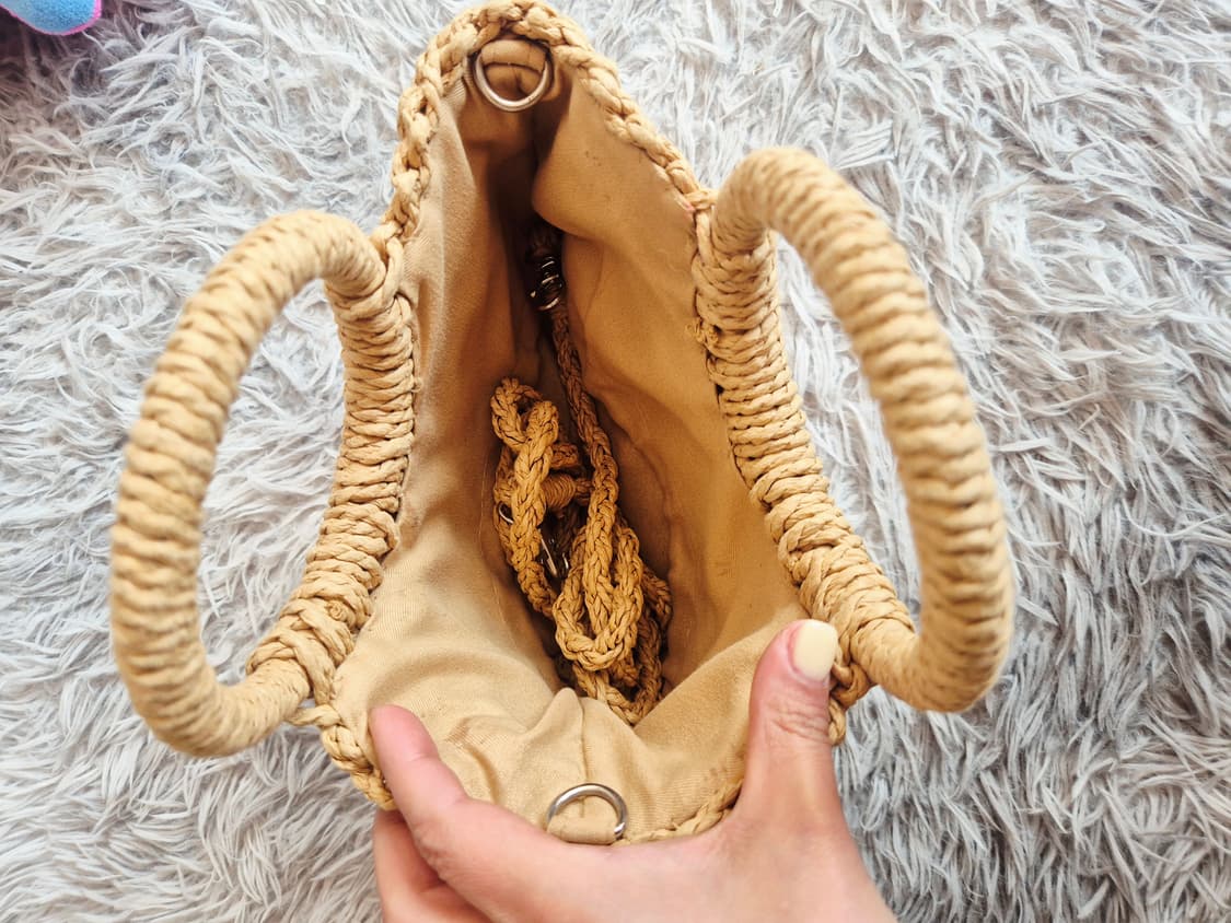 라탄 반달 토트백 상품이미지2