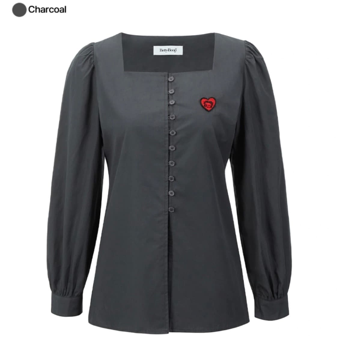 Betty boop 스퀘어넥 퍼프 블라우스  상품이미지1