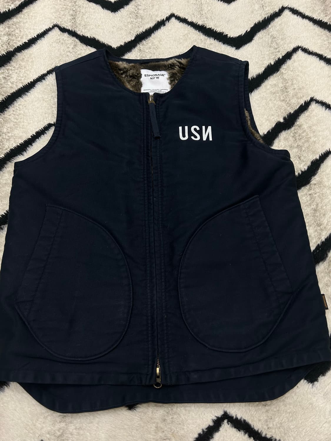 [M]에스피오나지 USN 덱 쉐르파 베스트/네이비 상품이미지2
