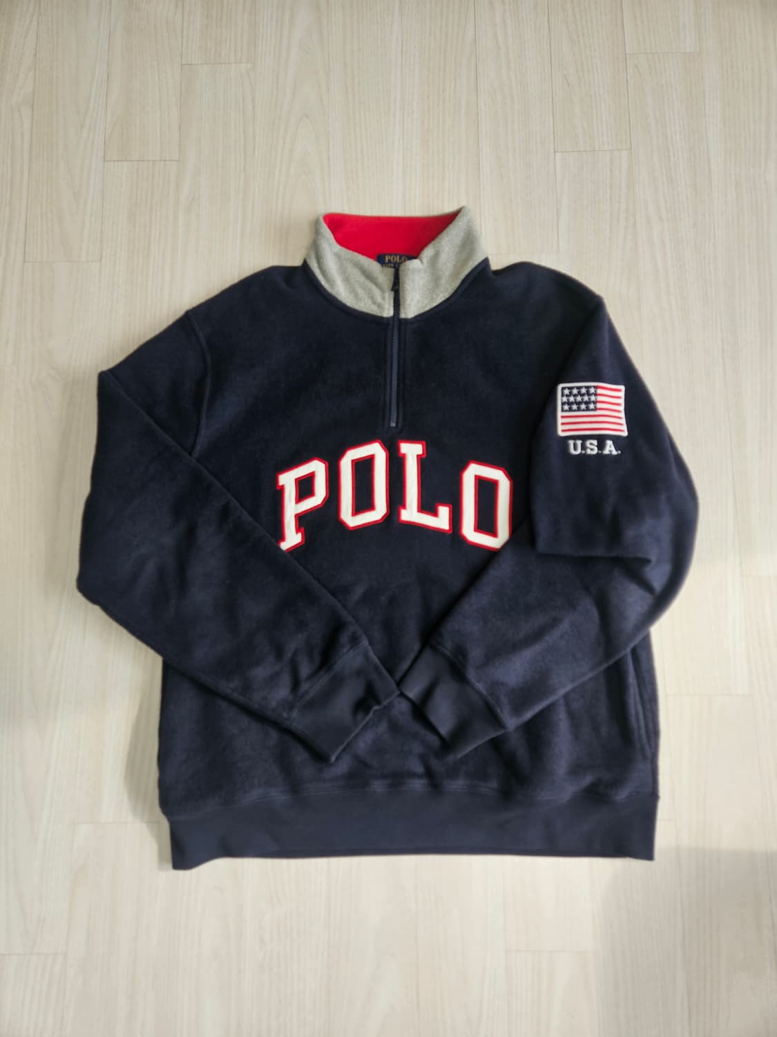 폴로 랄프로렌 성조기 플니스 L 상품이미지1