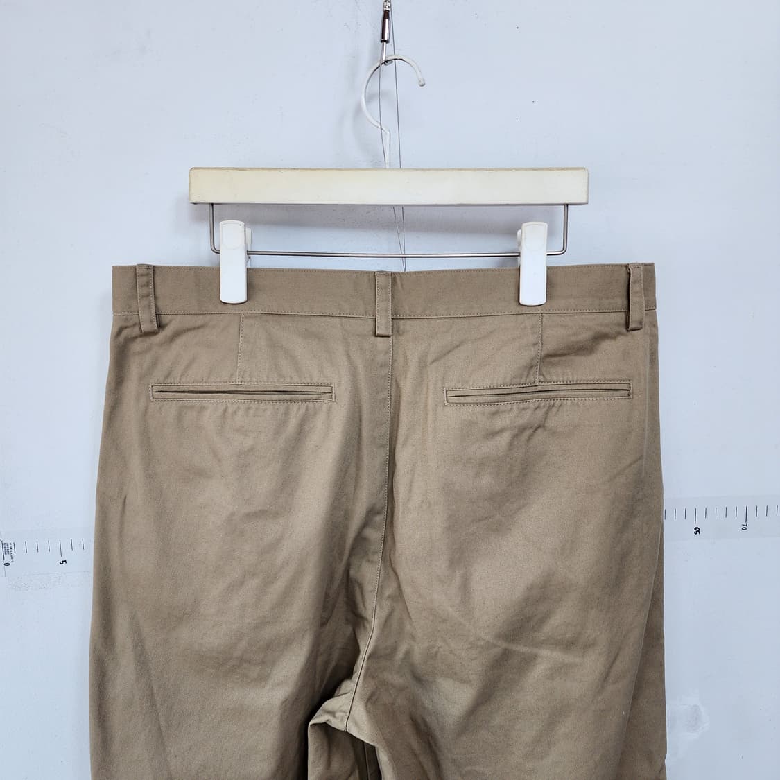 무신사 스탠다드 베이지색 면바지 상품이미지4